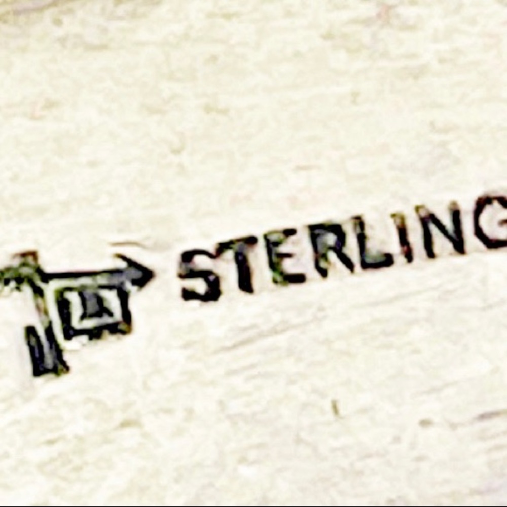 Authentic Indigenous Designed Sterling Stone Cuff - image 8